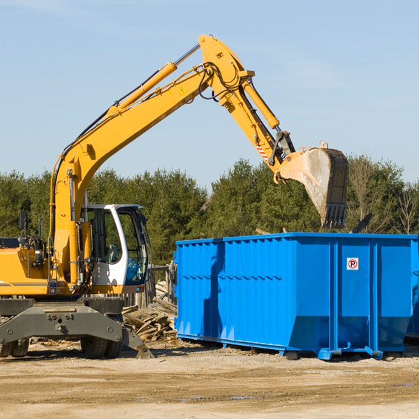 can i choose the location where the residential dumpster will be placed in Wilburton Number One PA